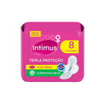 Absorvente Intimus Tripla Proteção Suave ou Seca Com Abas 8un.