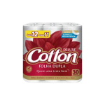 Papel Higiênico Cottom Delux Folha Dupla Com 30m (Leve 12 Pague 11)
