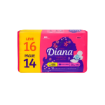 Diana Absorvente Suave Com Abas 16Un