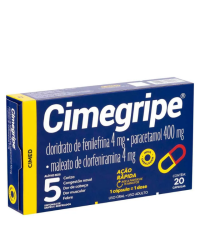 Cimegripe Com 20 Cáps.