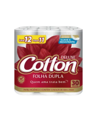Papel Higiênico Cottom Delux Folha Dupla Com 30m (Leve 12 Pague 11)