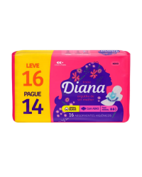Diana Absorvente Suave Com Abas 16Un.
