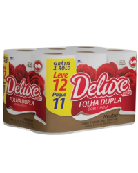 Papel Higiênico Delux Folha Dupla Com 20m (Leve 12 Pague 11)